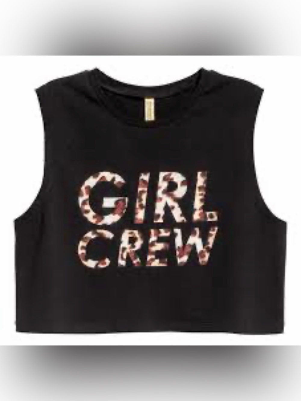 Girls' Black 'GIRL CREW' Graphic Tee